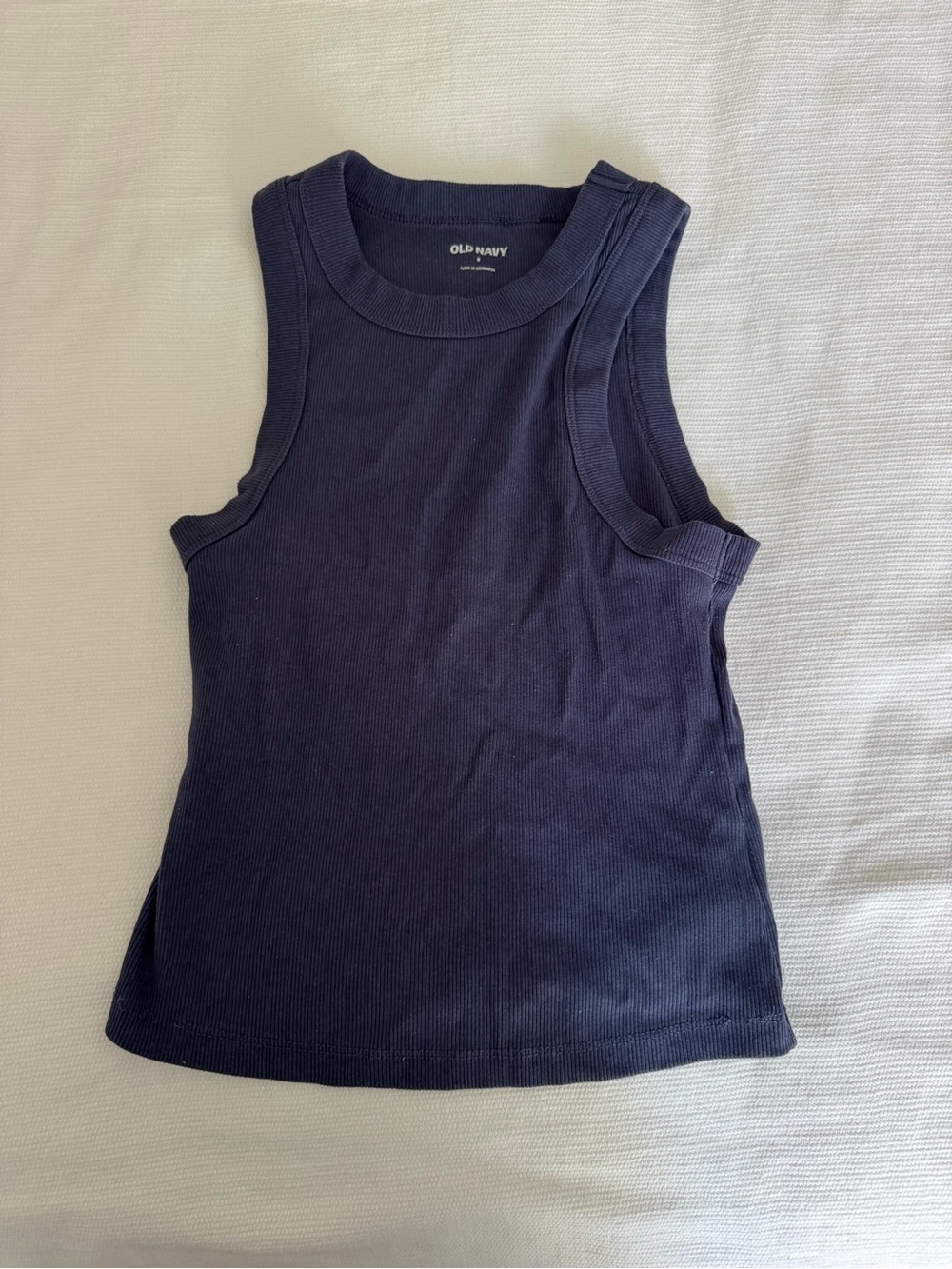 Old Navy Dark Navy Ribbed Tank